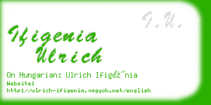 ifigenia ulrich business card